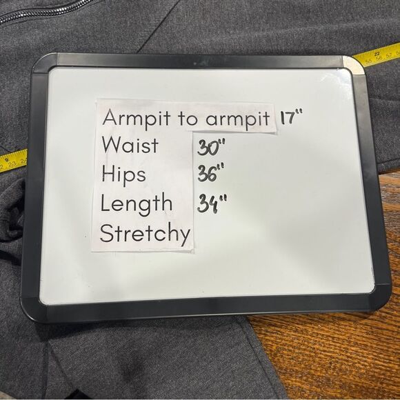 Athleta Illusion Elegant Gray long sleeve mini Dress - Picture 8 of 13